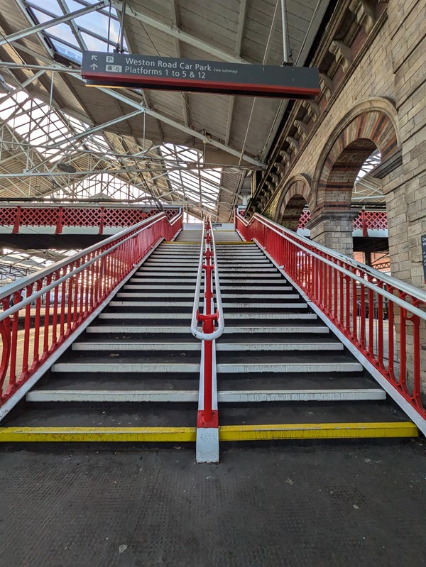 Image of stairs at the station