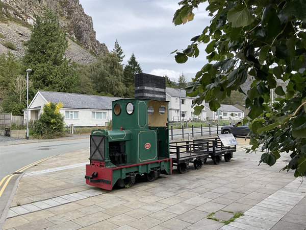 Old train and slate wagons