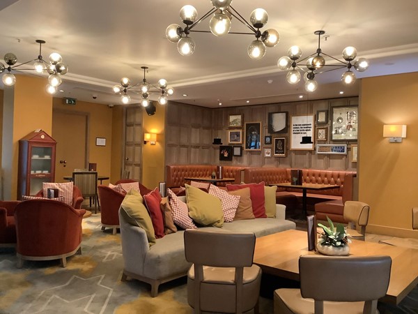 The bar area