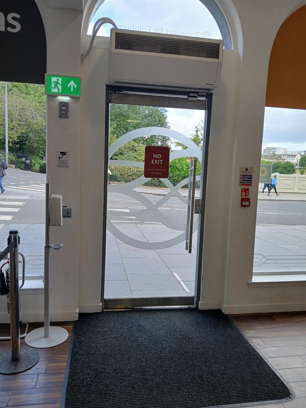 image of the left door from the inside