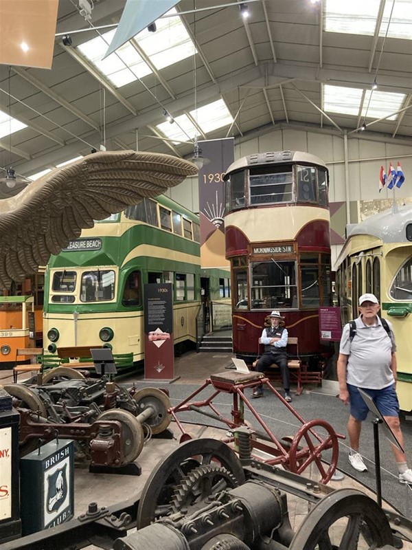 Image of trams on show