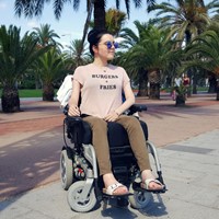 At Barcelona beach