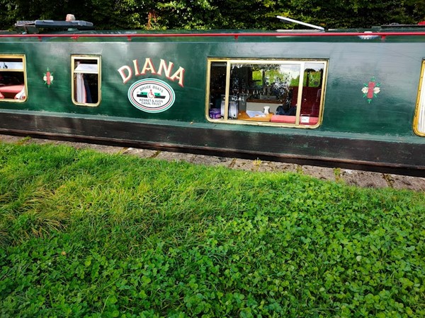 Picture of a canal boat named Diana