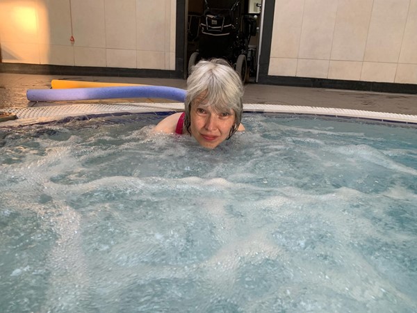 Me in the hydro therapy pool