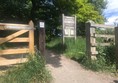 Image of the entrance to the walk around Backmuir Woods.