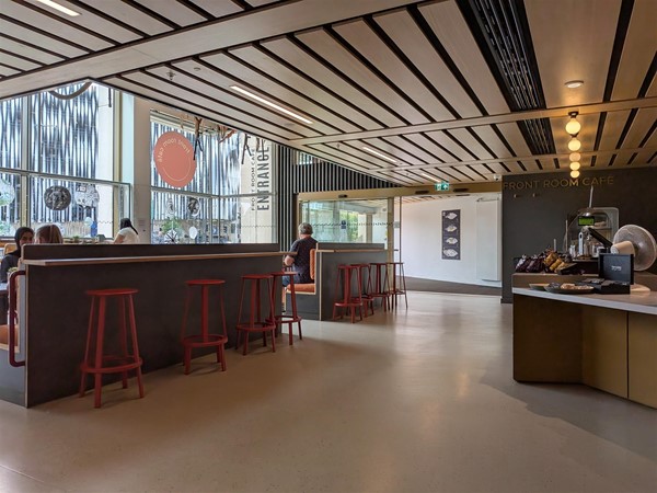 image of the counter and bar seating