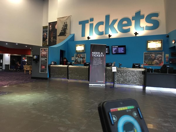 Image of the ticket area.