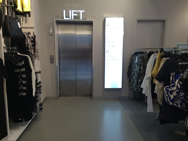 Store lift.