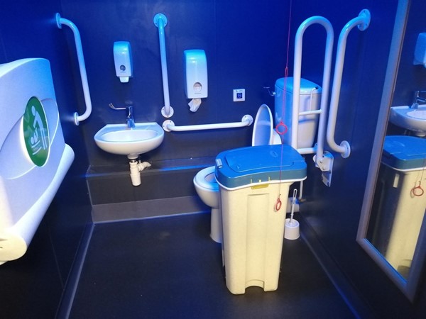 Inaccessible accessible toilet!