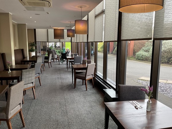 Seating area opposite reception