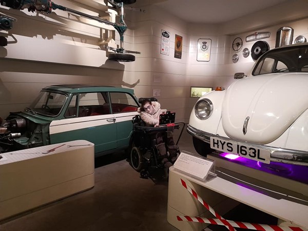 Riverside Museum exhibit and visitor