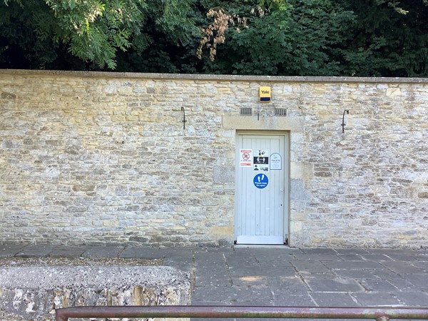 Wooden door in a wall