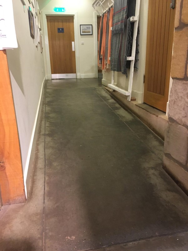 Ramp up to toilets