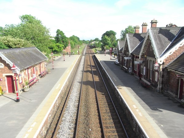 Appleby station, view from the bridge