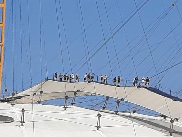 Picture of people on The O2 roof
