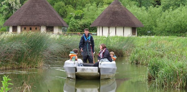 Each boat has a ramped front to accommodate a wheelchair