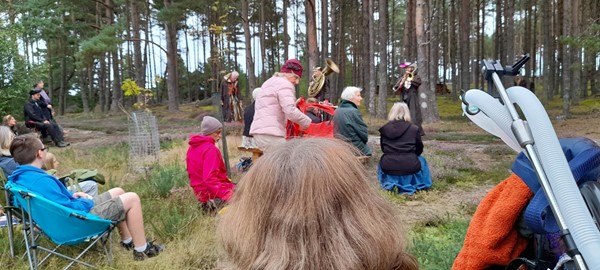 Picture of people in a field