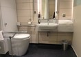 Toilet area in bathriom