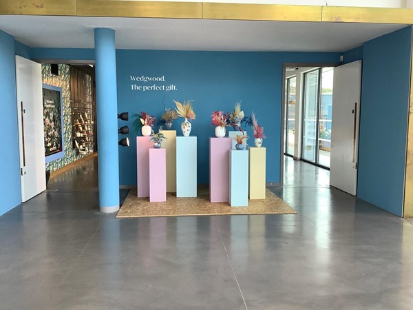 Picture of some plant pots on plinths