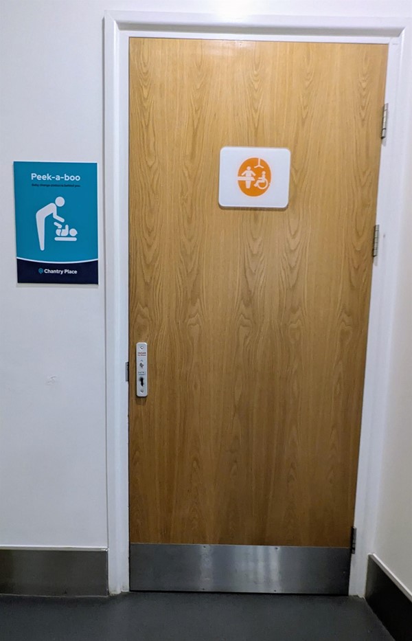 Image of Changing Places Toilet door from the outside