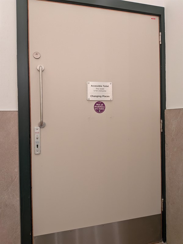 image of door to the Changing Places toilet