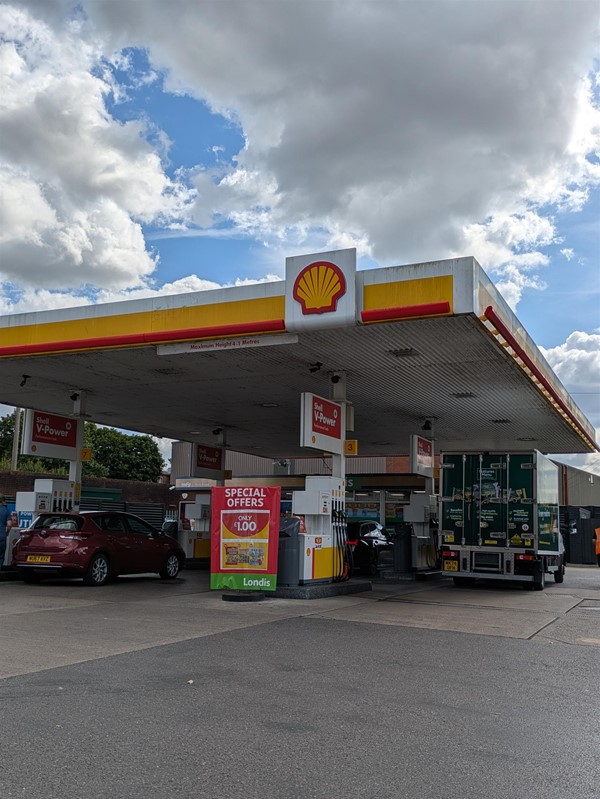 Image of exterior of Esso garage