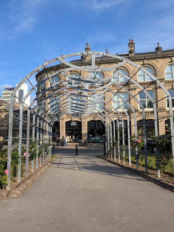 Image of walkway to pavilion