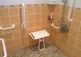 The shower area