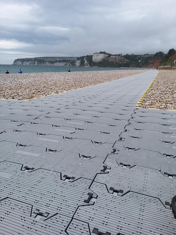 New walkway Seaton Beach nr Exeter