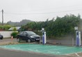 The car charging points in the rear car park