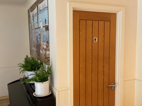 Toilet door