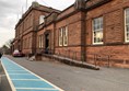 Main access and accessible parking