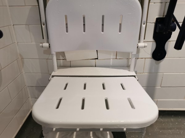 Chair in bathroom
