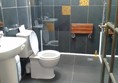 Average loo. No grab rails.