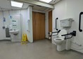Image of very large accessible toilet