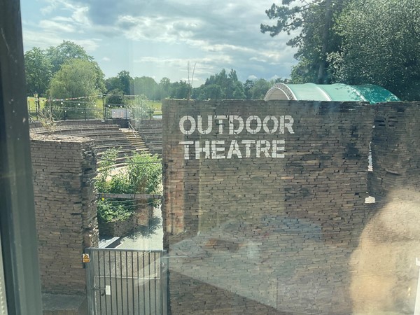 Outside, we could see the open outdoor theatre, which is very popular during the  Summer months