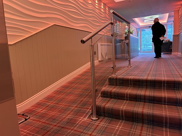 Access to the breakfast room.