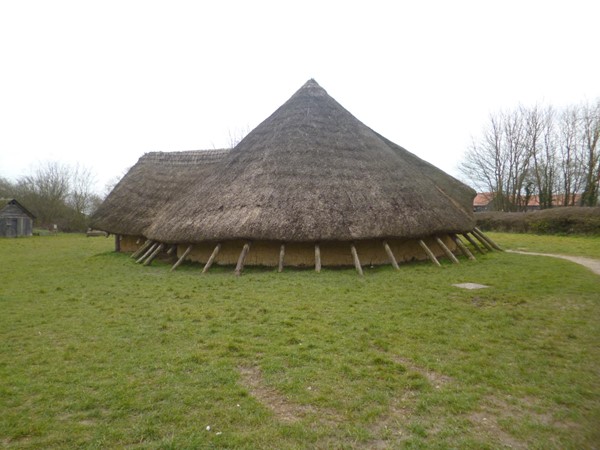 replica Iron Age roundhouse
