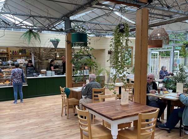 Picture of the inside of the garden centre