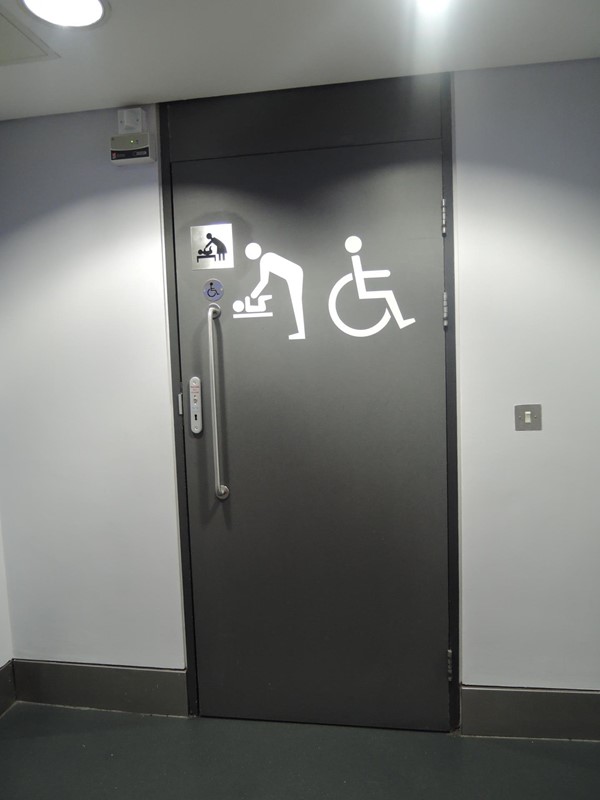 Ground floor accessible toilet requires radar key