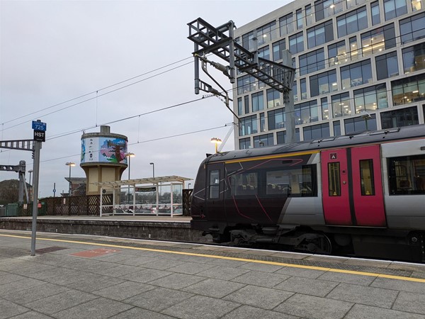 Image of train on platform