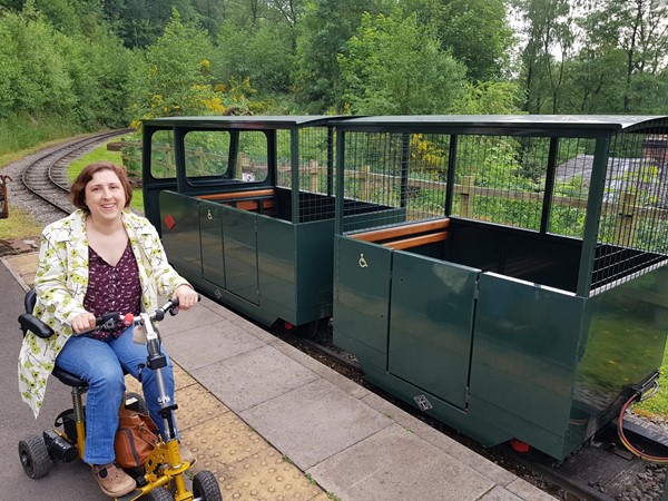 Victorian mine train with wheelchair access - hooray!