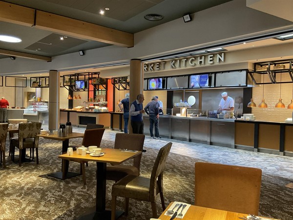 Image of a buffet counter