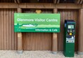 Picture of a sign saying "Glenmore Visitor Centre and  Cafe"