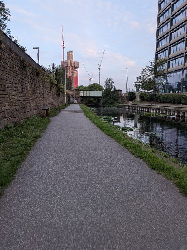 image of canal and path near Whitehall Road