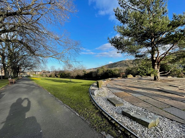 Regent Road Park and looking over the hillside