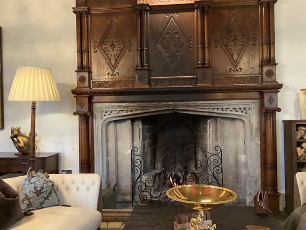 Picture of the original Tudor fireplace