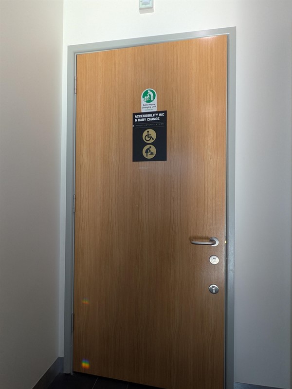 Image of door to accessible toilet