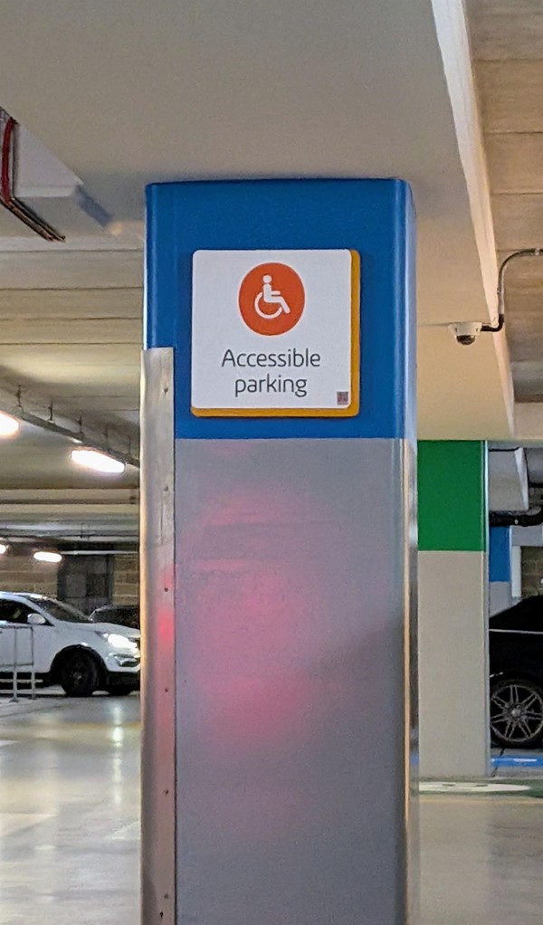 Image of accessible parking signage