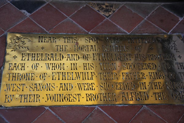 Ethalbald brass plaque